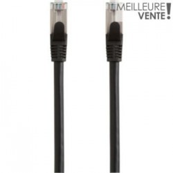 Câble réseau Ethernet Cat 6e droit -noir-1M