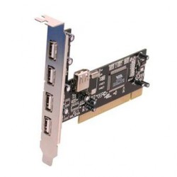 Carte controleur PCI Advance USB 2 (4 Externe + 1 Interne)