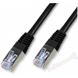 Cable réseau Ethernet Cat 6e droit -noir- 20M