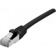 Cable réseau Ethernet Cat 6a droit -noir- 5M