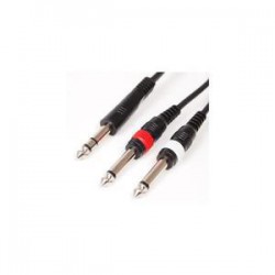 HQ instrument cable stéréo jack 2 mono jack 1.5M