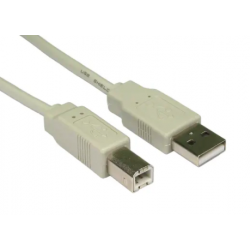 Cordon USB budget A/B M/M 1.8M beige
