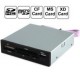 Lecteur de carte Interne Heden 3.5" + 1 USB 2.0 + Micro SD Metal