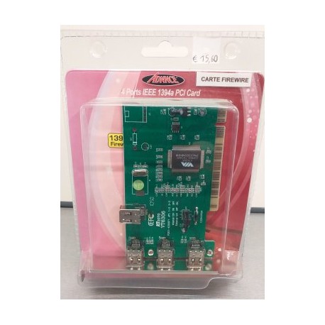 carte controleur PCI 4ports IEEE 1394a