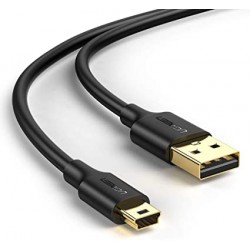 Câble USB 2.0 mâle A vers mâle mini B 1m45