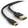 Câble USB 2.0 mâle A vers mâle mini B 1m45