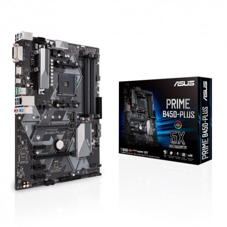 ASUS PRIME B450-PLUS AMD B450 Emplacement AM4 ATX