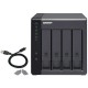 Serveur NAS QNAP TR-004 - Baie de disques - 0 To - 4 Baies (SATA-300) - USB 3.2 Gen 1 (exter