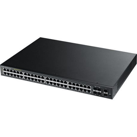 Switch 19" Smart 48 ports Giga POE + 4 Combo SFP